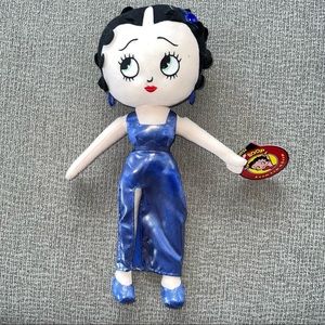 Kellytoy 15” Gem Stone Betty Boop plush boop-oop-a-doop 2017 W/tags Soft Purple
